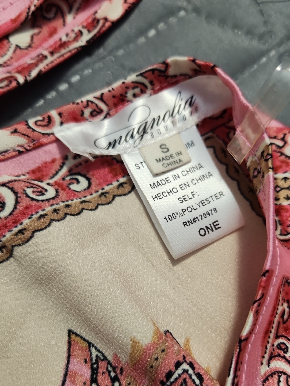NWOT Magnolia boho Whimsical Fairy Paisley Silky Festival Beach Kimono - Picture 8 of 9